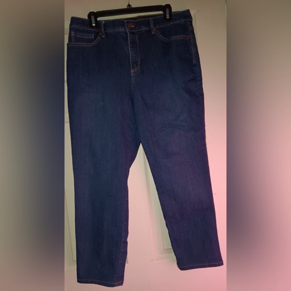 Gloria Vanderbilt Dark Blue Straight Leg Jeans